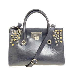 Jimmy Choo Black Studded Satchel EUC